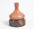 Earthy Terracotta Candle Holder with Wooden Stand-0