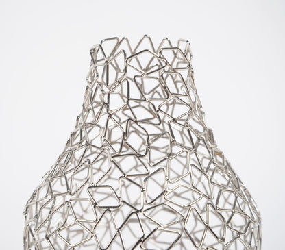 Cluttered Diamonds Iron Flower Vase-1