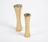 Gold-Toned Aluminium Trunk Flower Vases (Set of 2)-0