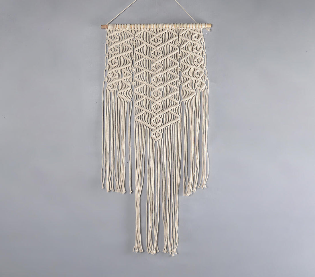 Boho Layered Macrame Illusion Wall Hanging-0