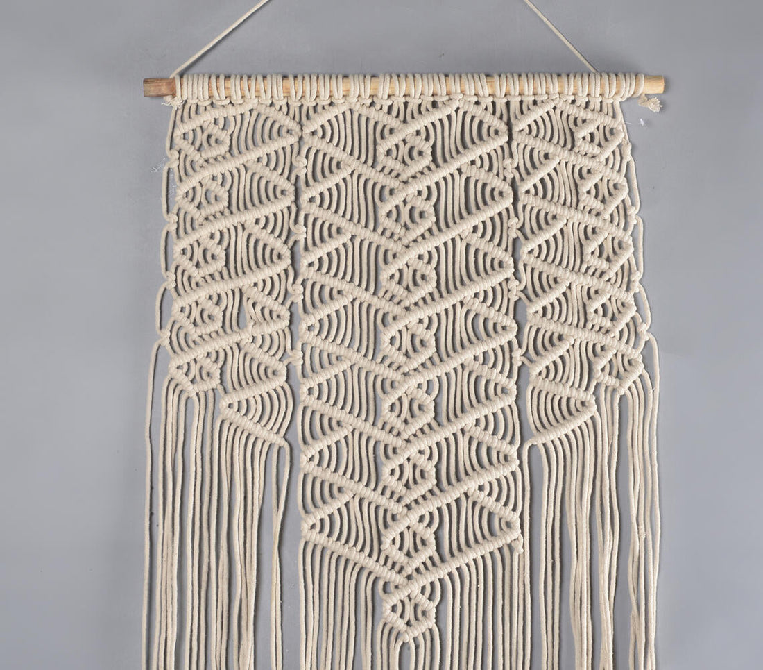 Boho Layered Macrame Illusion Wall Hanging-1