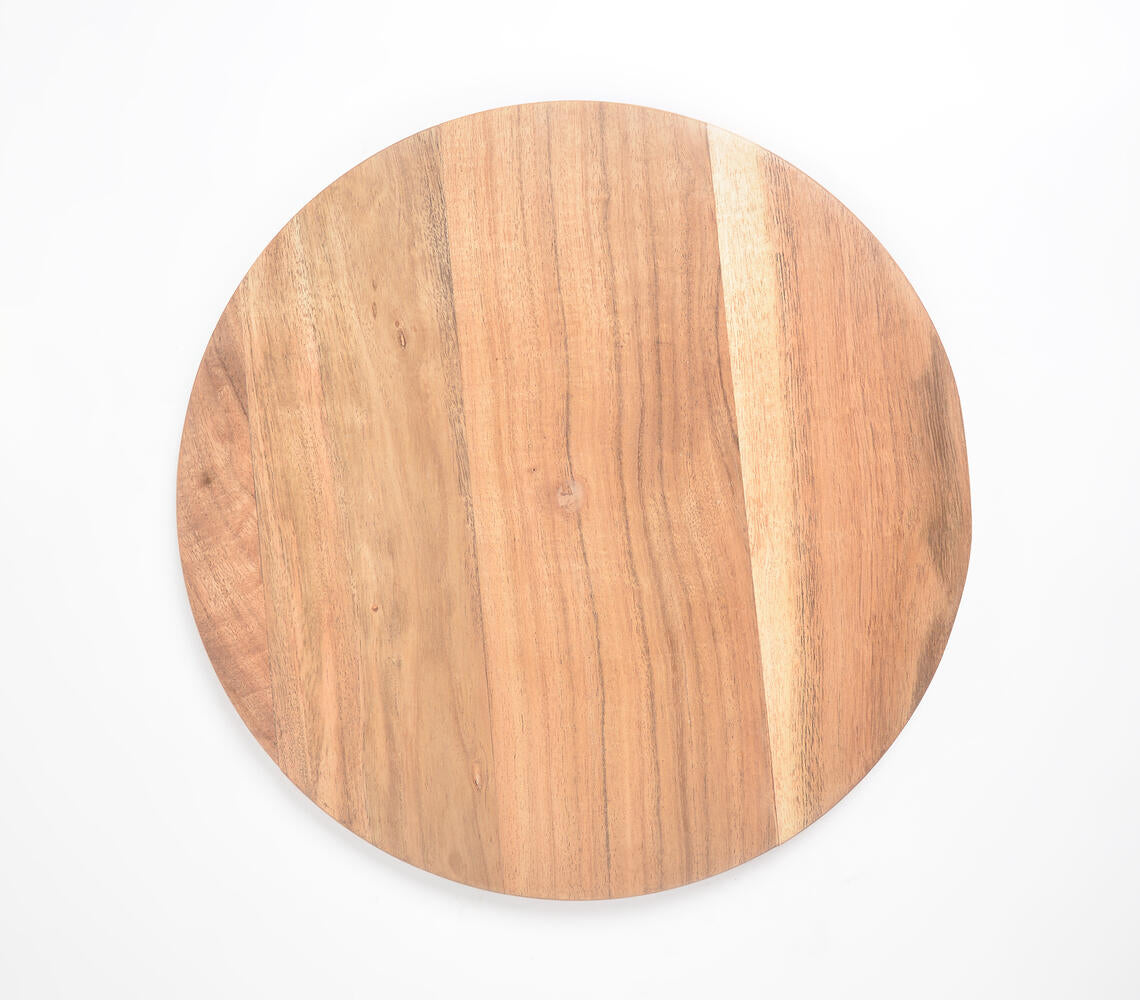 Natural Wooden Minimal Charger Plate-2