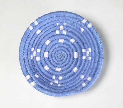 Handwoven Periwinkle Wall Plate-0