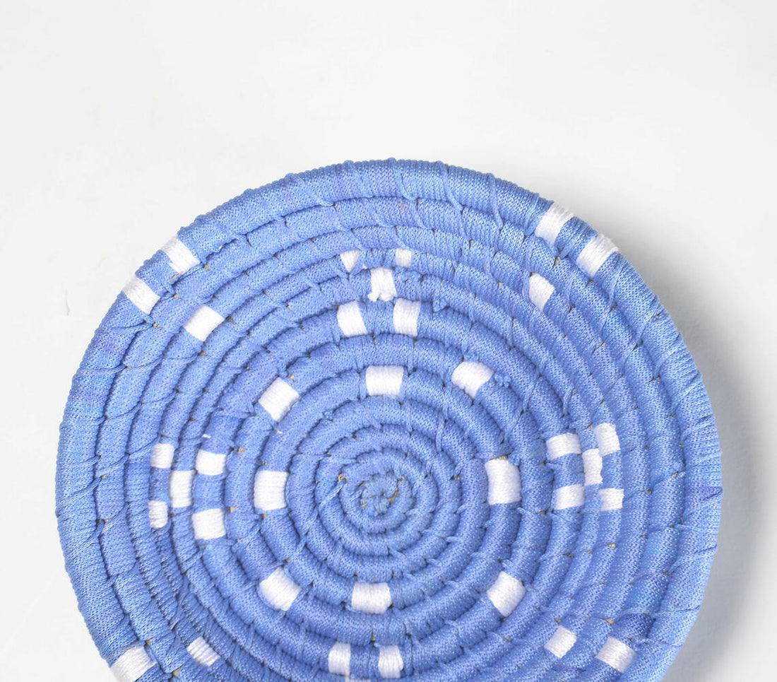 Handwoven Periwinkle Wall Plate-1