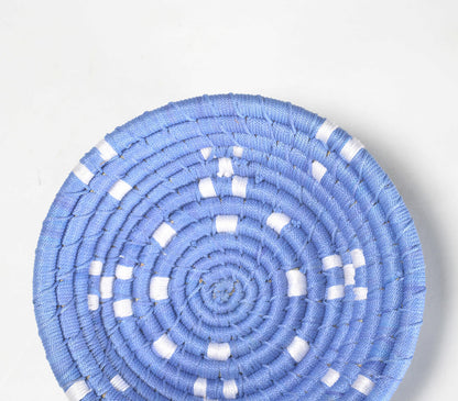 Handwoven Periwinkle Wall Plate-1