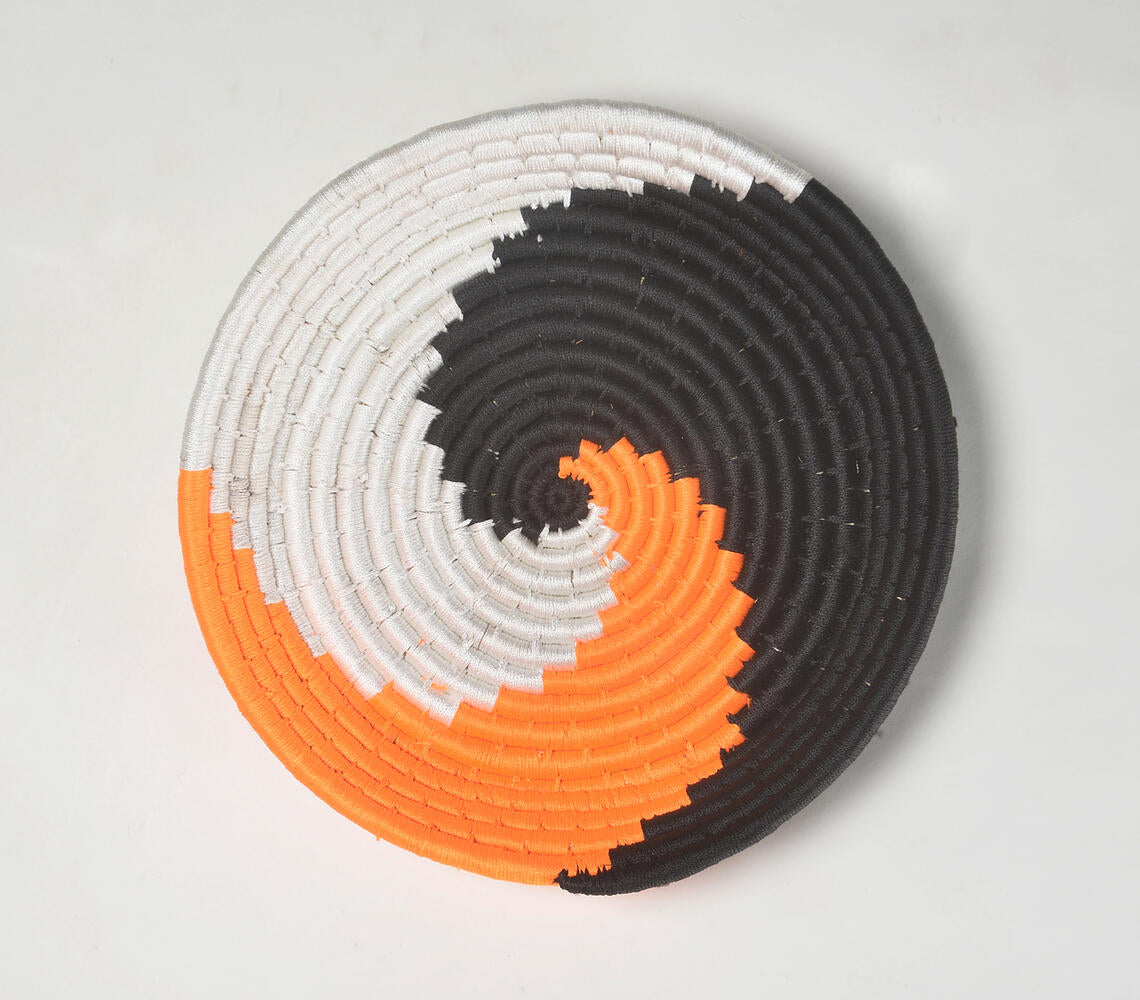 Handwoven Spiral Wall Plate-0