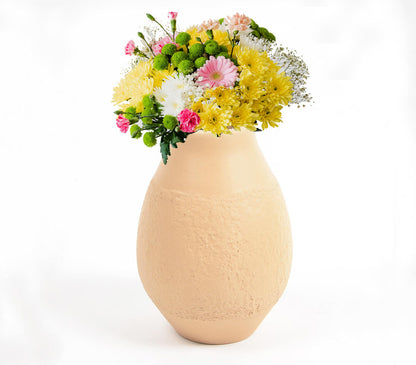 Moulded Wheaten Ecomix Vase-0