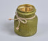 Frosted Golden & Forest Green Glass Vase-0