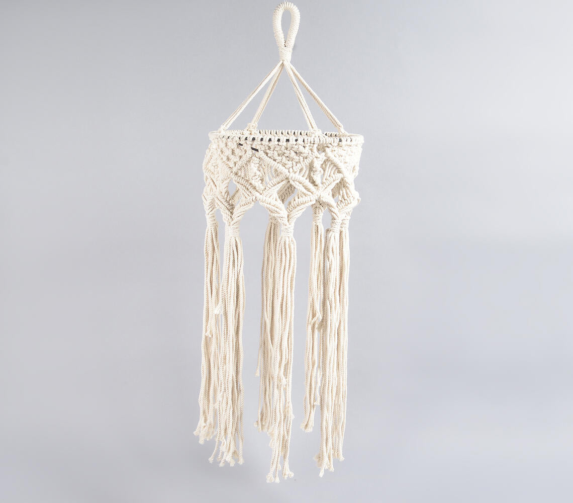 Bohemian Macrame Hanging Lamp-1