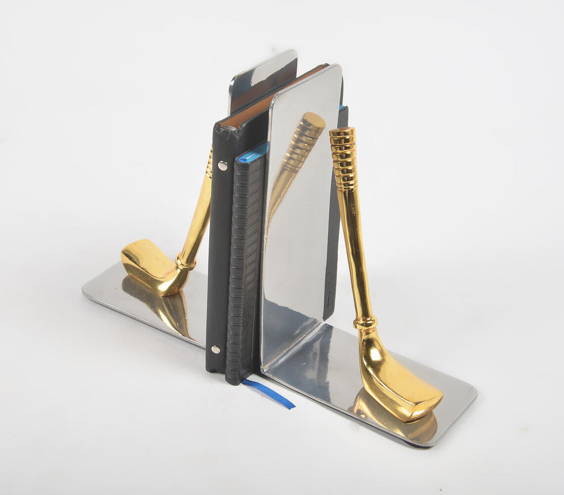 Statement Aluminium Decorative Hockey Bookends (Pair)-0