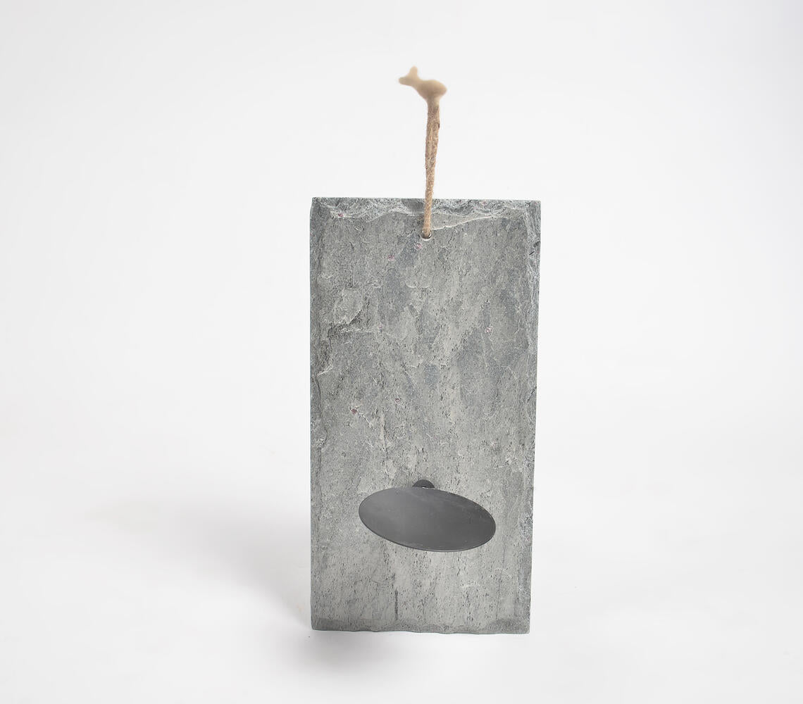 Slate Wall Hanging Candle Holder-1