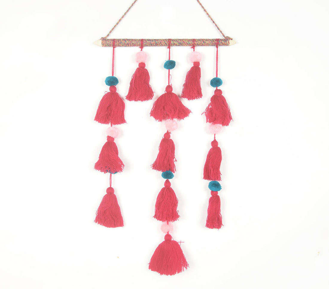 Boho Layered Wall Hanging with Tassels-0