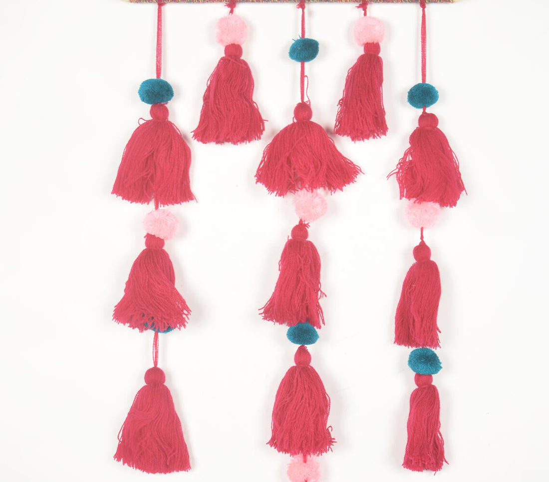 Boho Layered Wall Hanging with Tassels-1