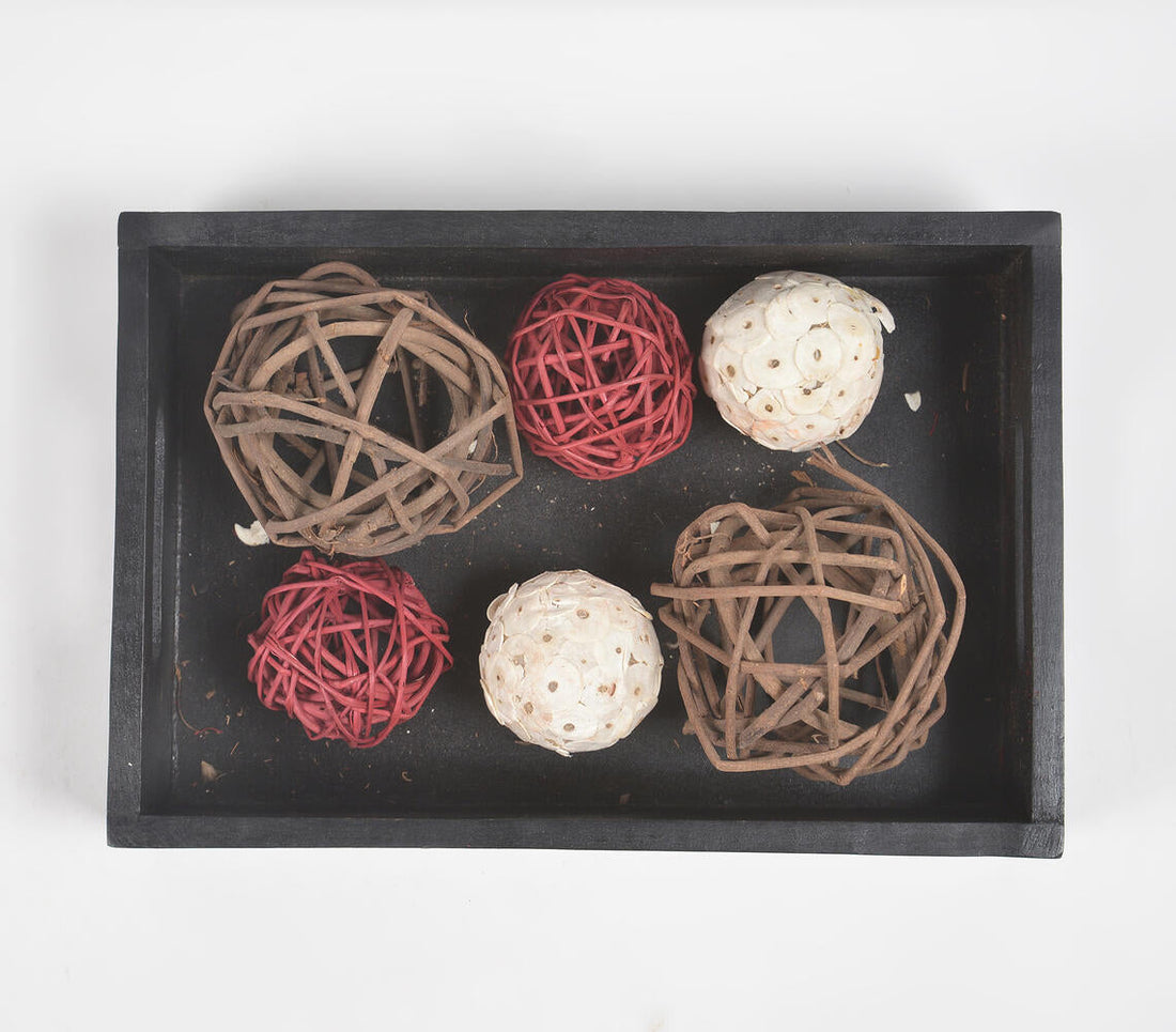 Dried lata vine christmas potpourri balls (set of 6)-1