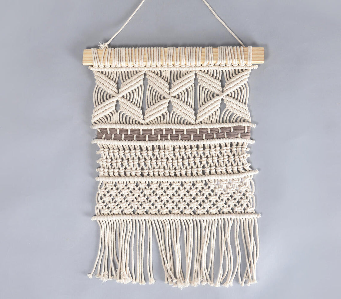 Bohemian Macrame Cotton Wall Hanging-0