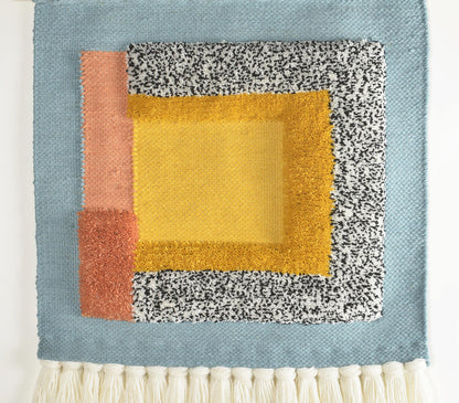 Handwoven Abstract Tasseled Wall Hanging-1