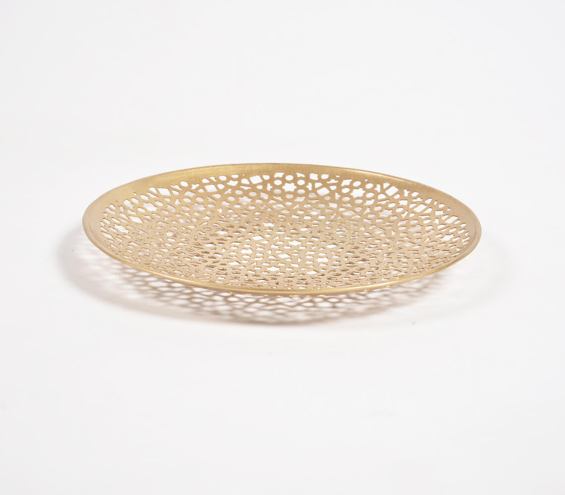 Latticed Iron Decorative Tray-3