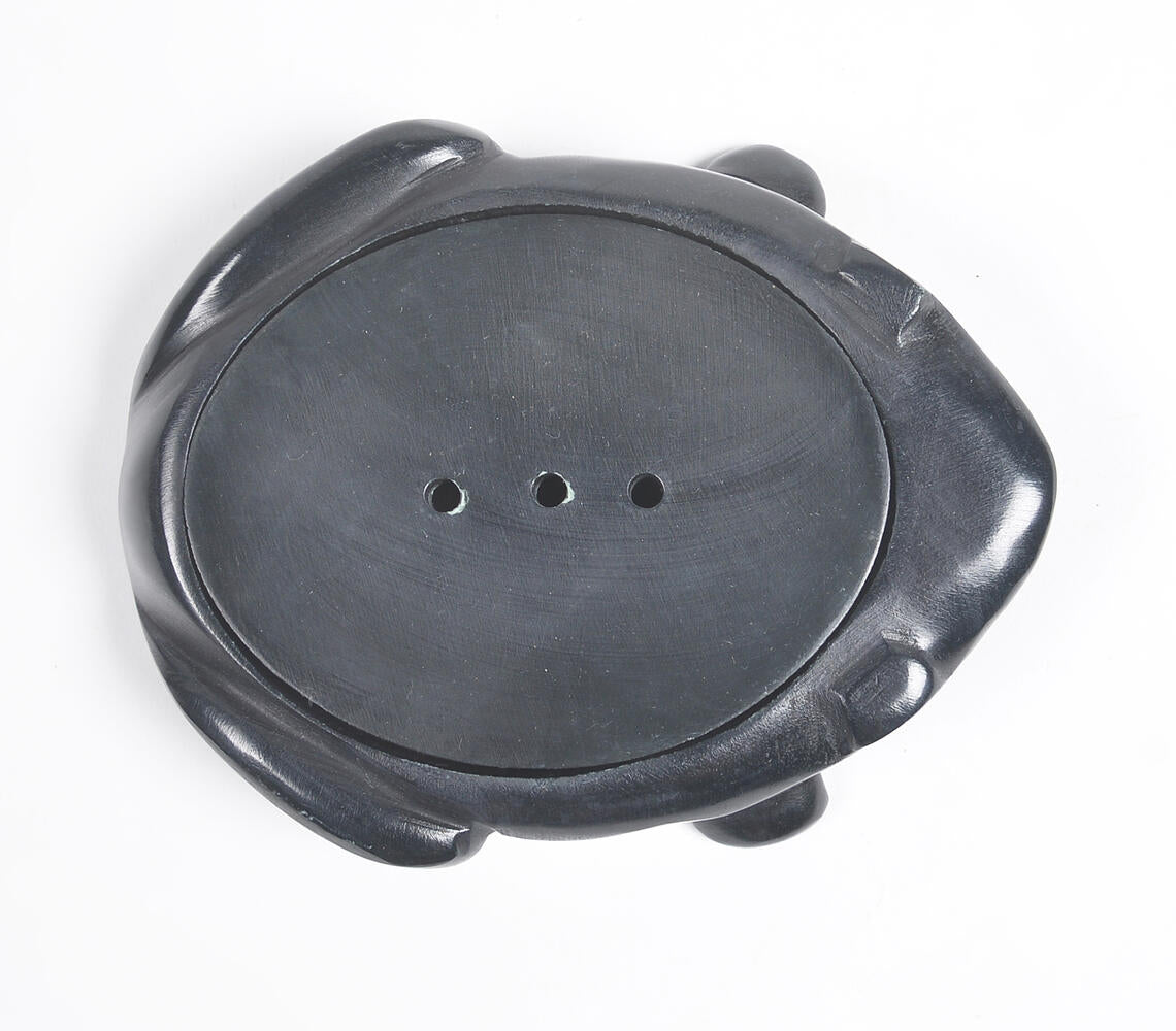 Hand carved Frog-Shaped Stone Soap Dish-2