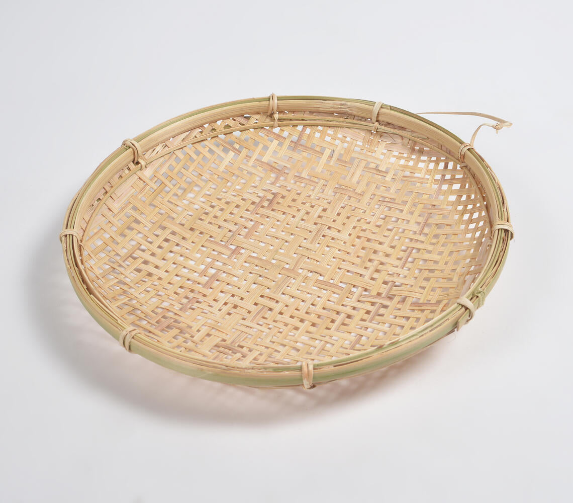 Woven Bamboo Trays (Set of 2)-3