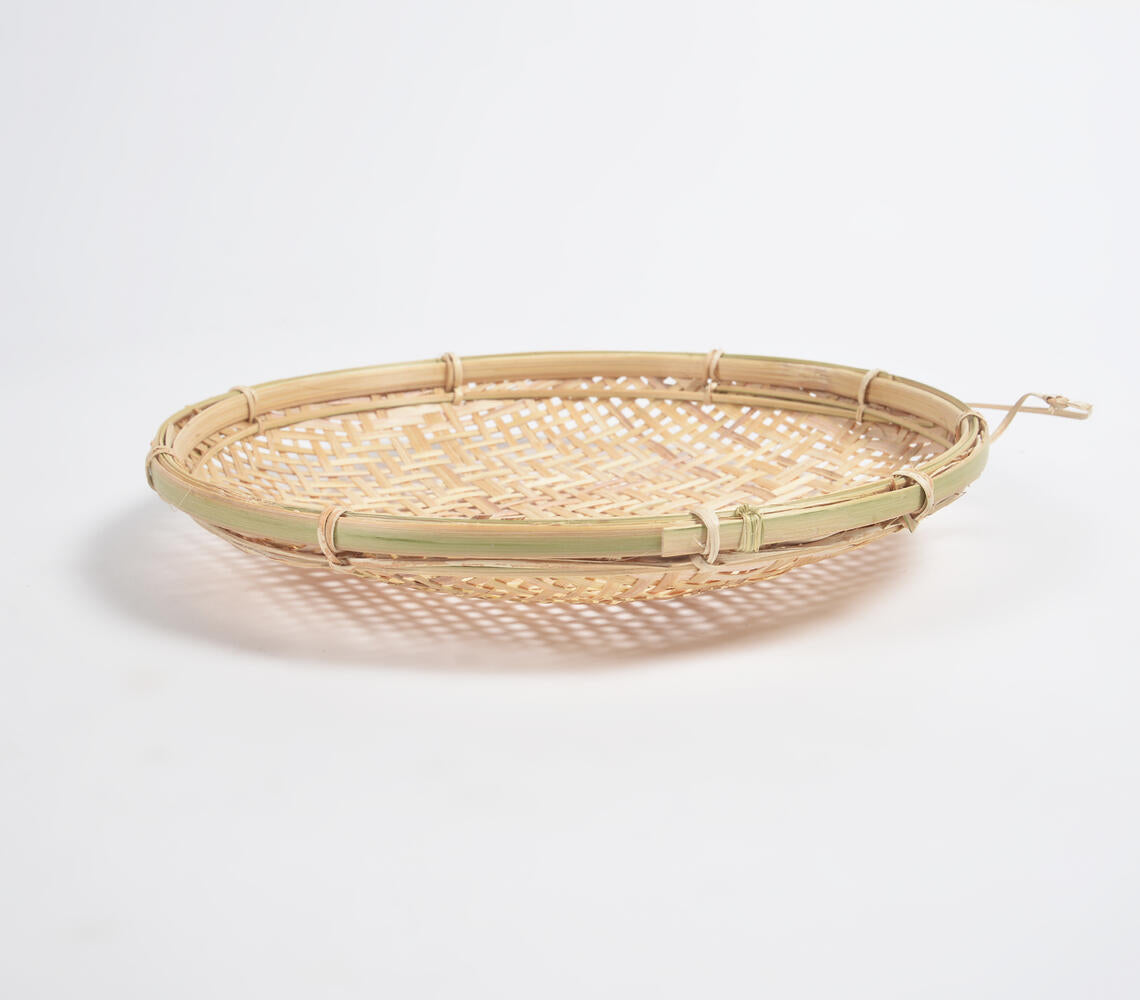 Woven Bamboo Trays (Set of 2)-4