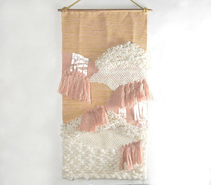 Handwoven &amp; Tufted Wall Hanging-0