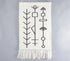 Handwoven Tribal Monochrome Fringed Wall Hanging-0