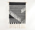 Handwoven Cotton Monochrome Fringed Wall Hanging-0