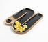 Hand Carved N-Shaped Black Wooden Platter-0