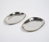 Hand Beaten Silver-Toned Iron Egg-Shaped Trays (set of 2)-0