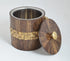 Steel and Wood Double Wall Ice Bucket With Tong-0