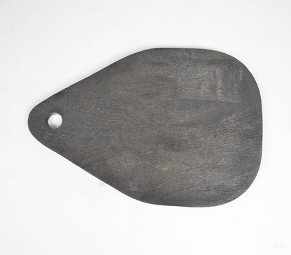 Hand Painted Mango Wood Black Chopping Board-2