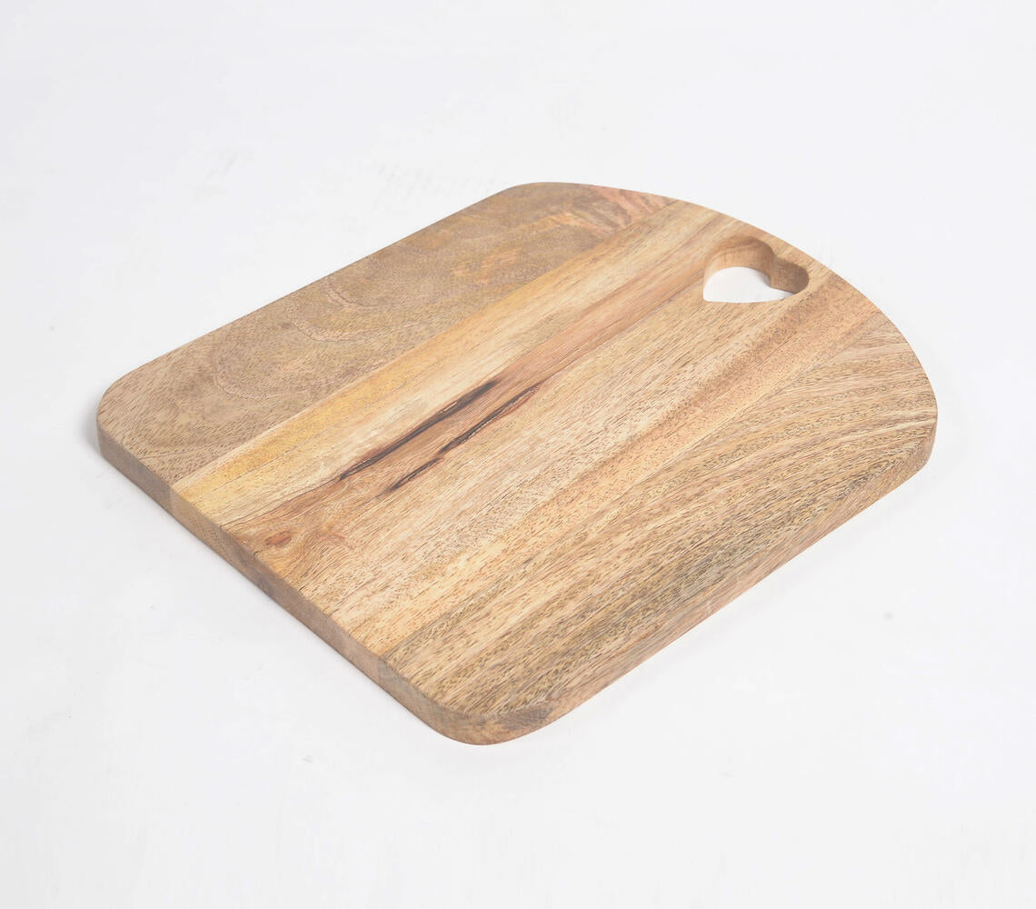 Heart Cut-Out Mango Wood Chopping Board-2