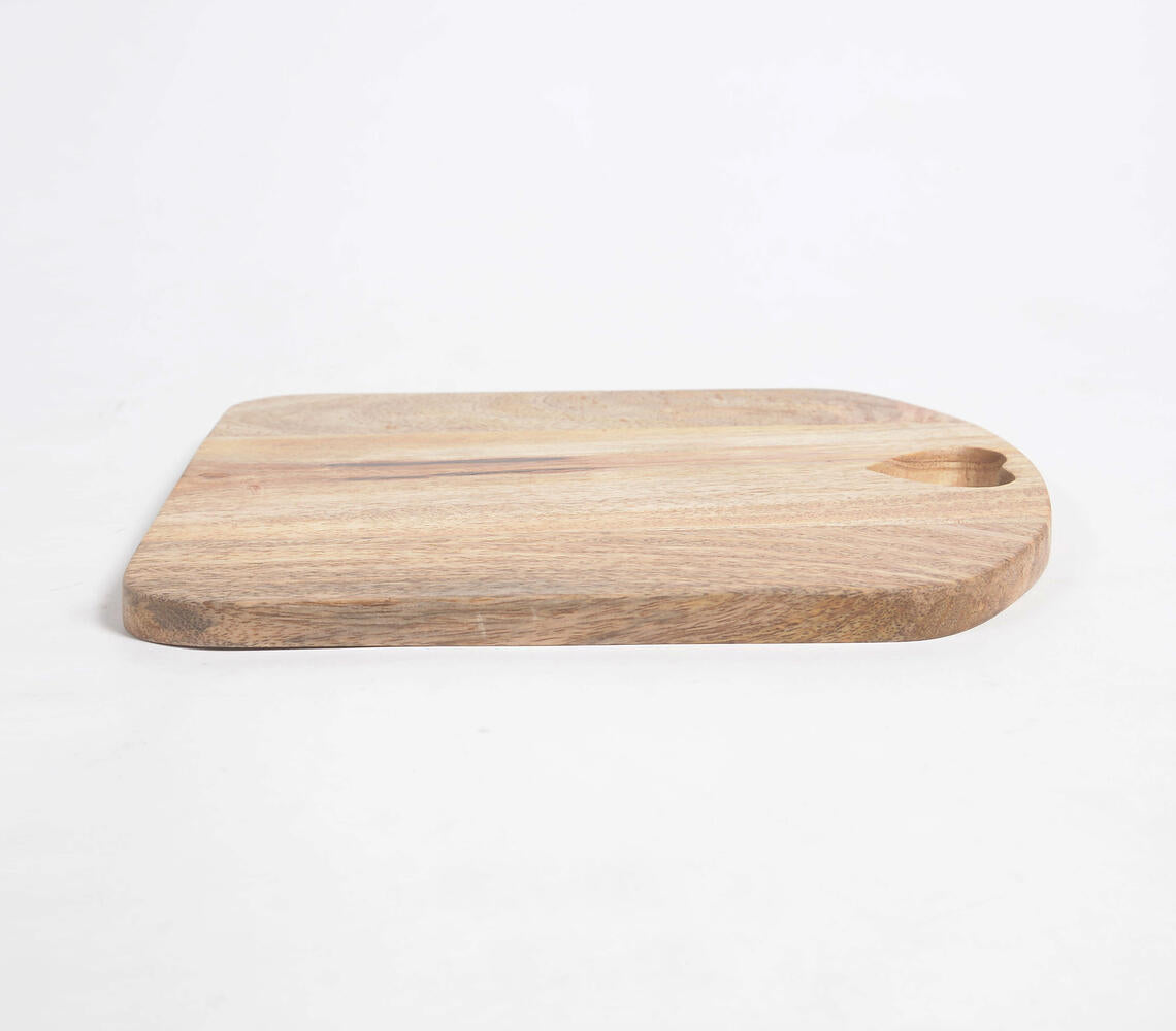 Heart Cut-Out Mango Wood Chopping Board-3