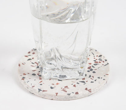 Hand Cut Terrazzo Stone Coasters (Set of 4)-1
