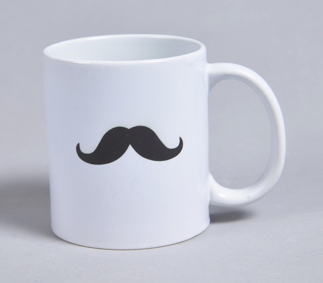 Ceramic Moustache-Graphic Coffee Mug-0