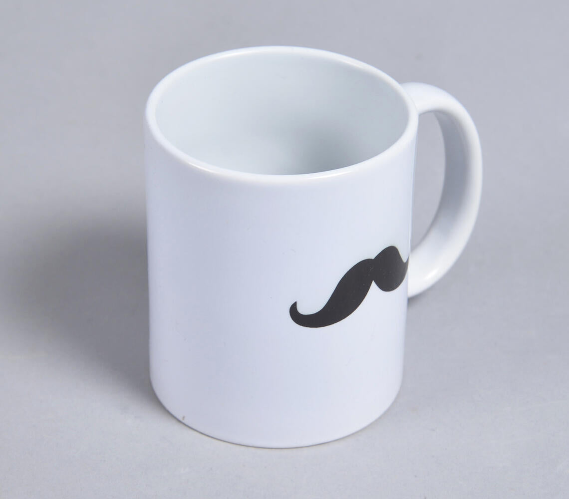 Ceramic Moustache-Graphic Coffee Mug-1