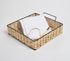 Classic Square Handwoven Cane & Iron Tray-0