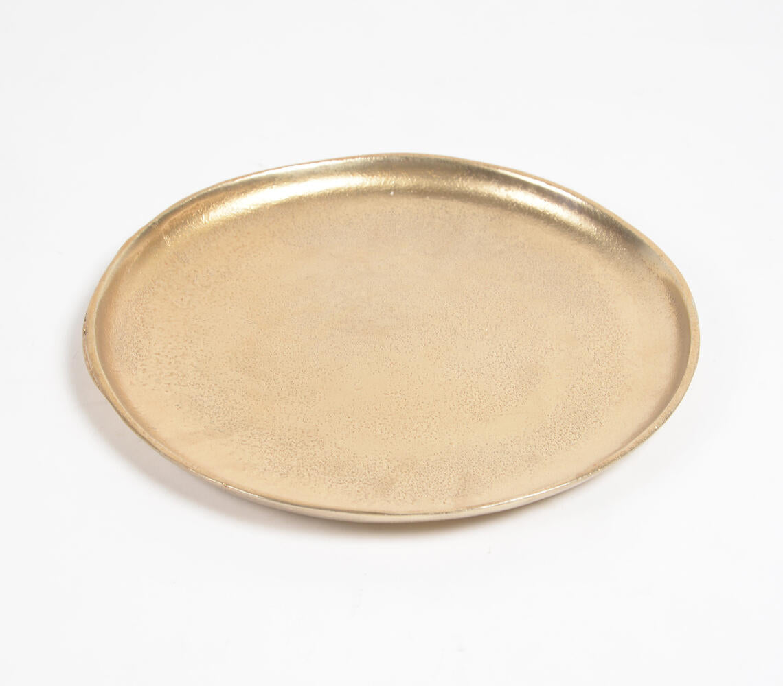 Lacquered Gold-Toned Aluminium Plate-1