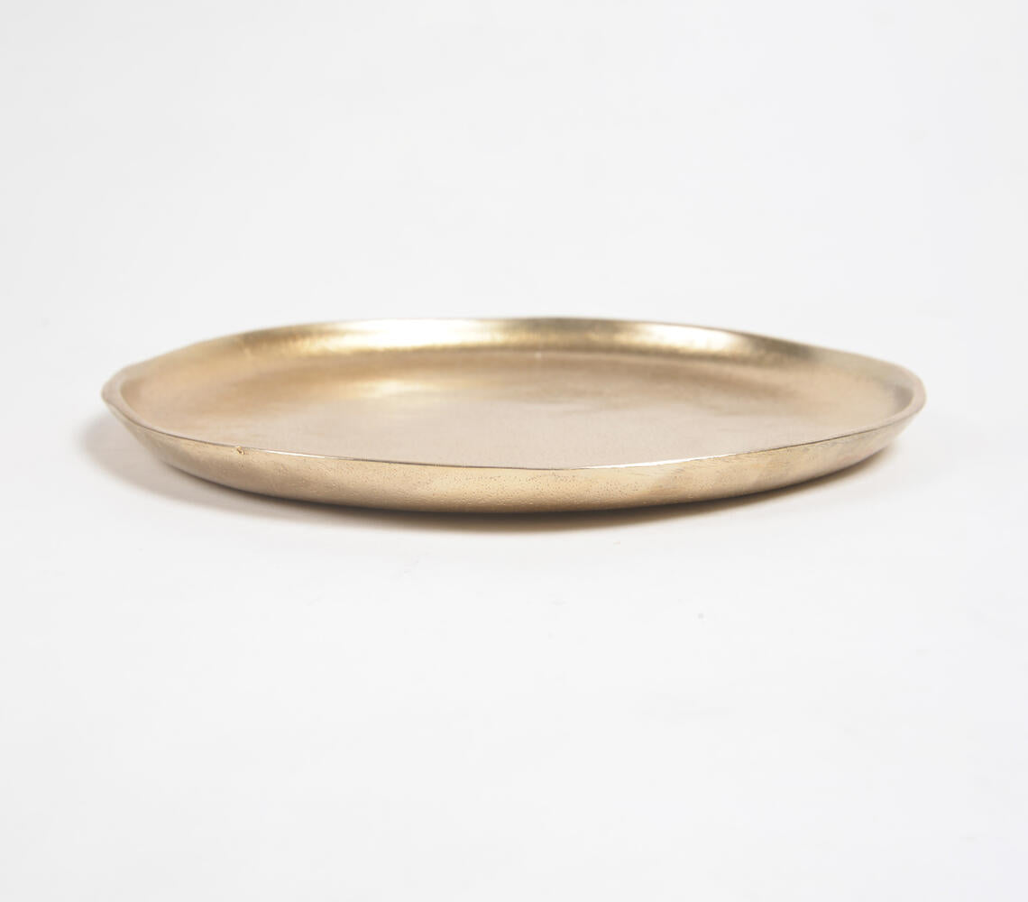 Lacquered Gold-Toned Aluminium Plate-2