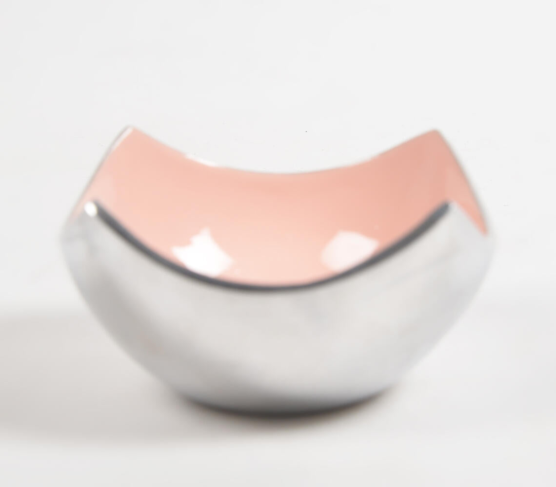 Enamelled Aluminium Pink Fruit Salad Bowl-1