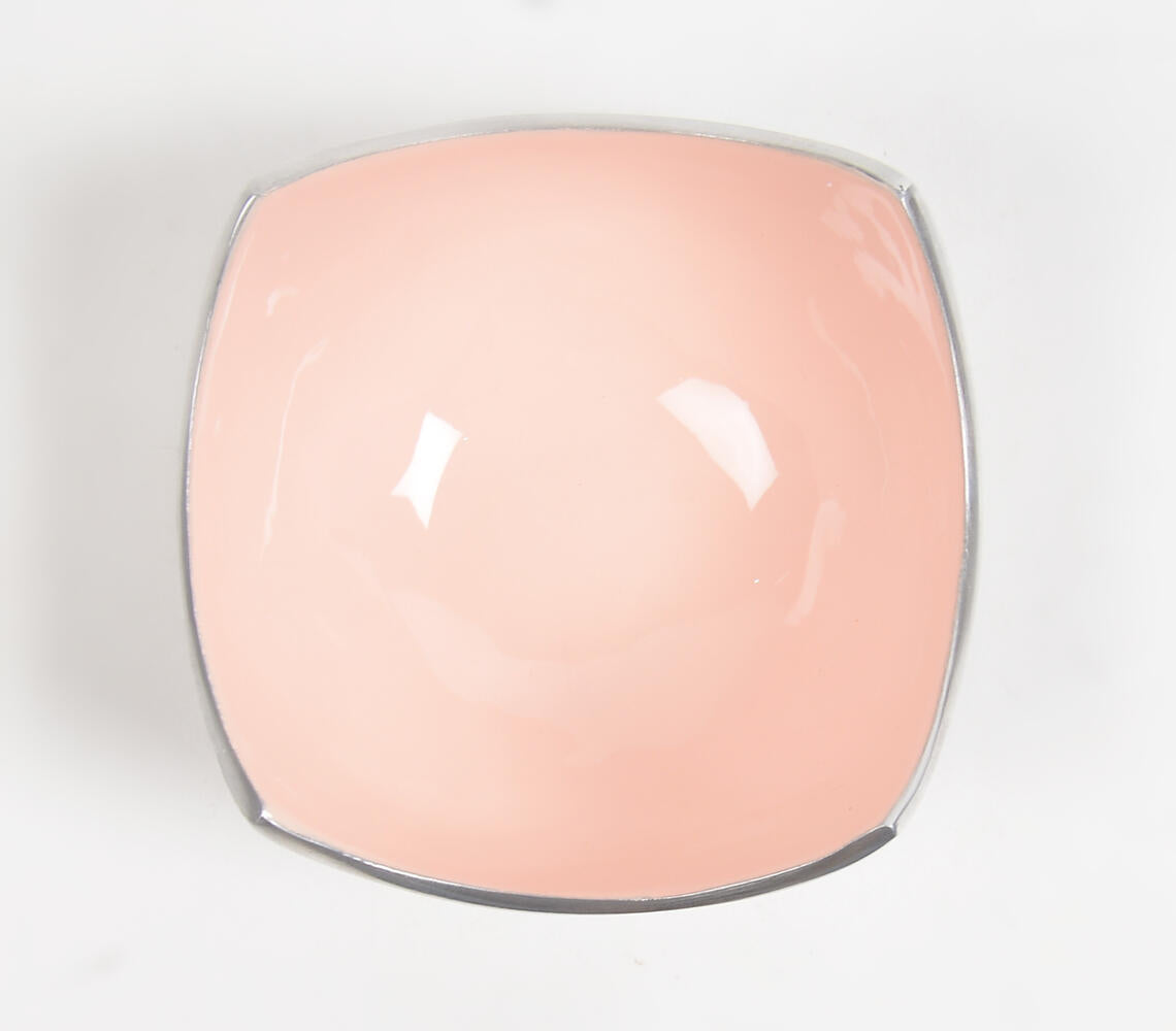 Enamelled Aluminium Pink Fruit Salad Bowl-2