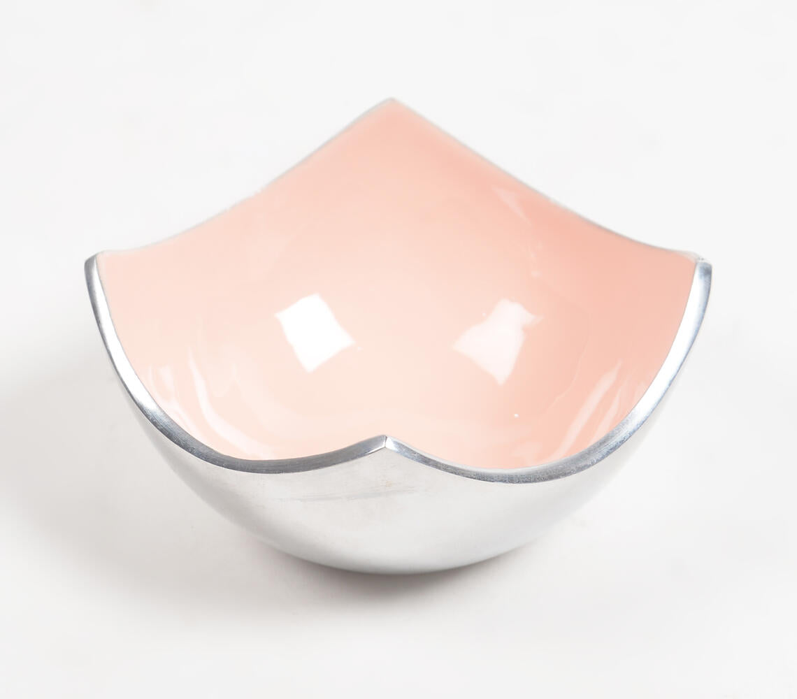 Enamelled Aluminium Pink Fruit Salad Bowl-3