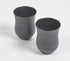 Matte Black Stainless Steel Glasses (Set of 2)-0