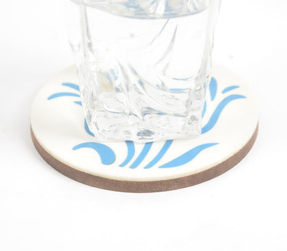 Elegant MDF &amp; Resin Coasters (Set of 4)-1