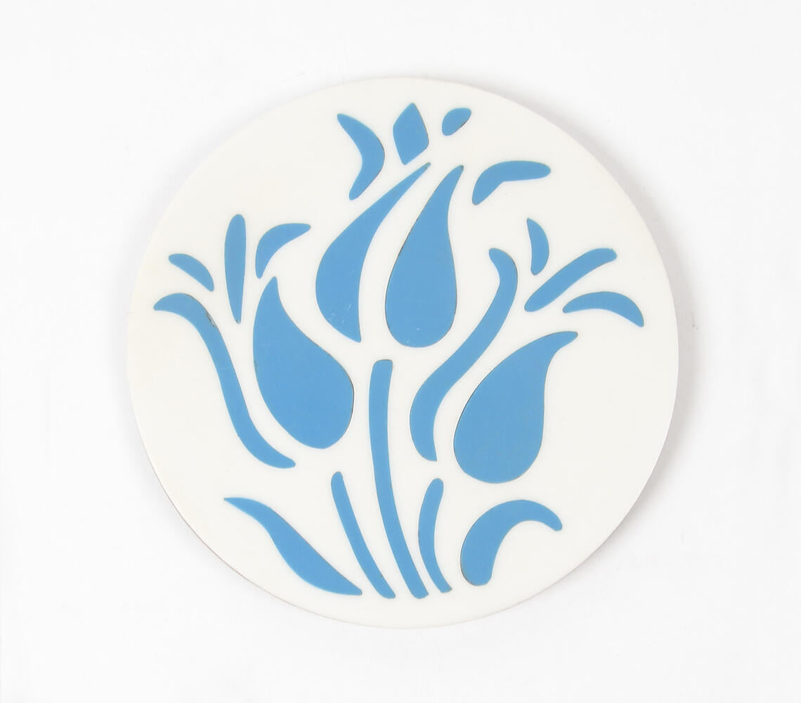 Elegant MDF &amp; Resin Coasters (Set of 4)-2