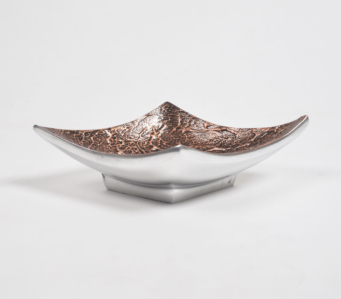 Textured Aluminium Diamond-Shaped Serving Platter-1