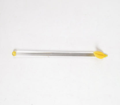 Glass Yellow Chilli Beverage Stirrer-2