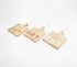 Hand Cut Mango Wood Hot Plates (Set of 3)-0