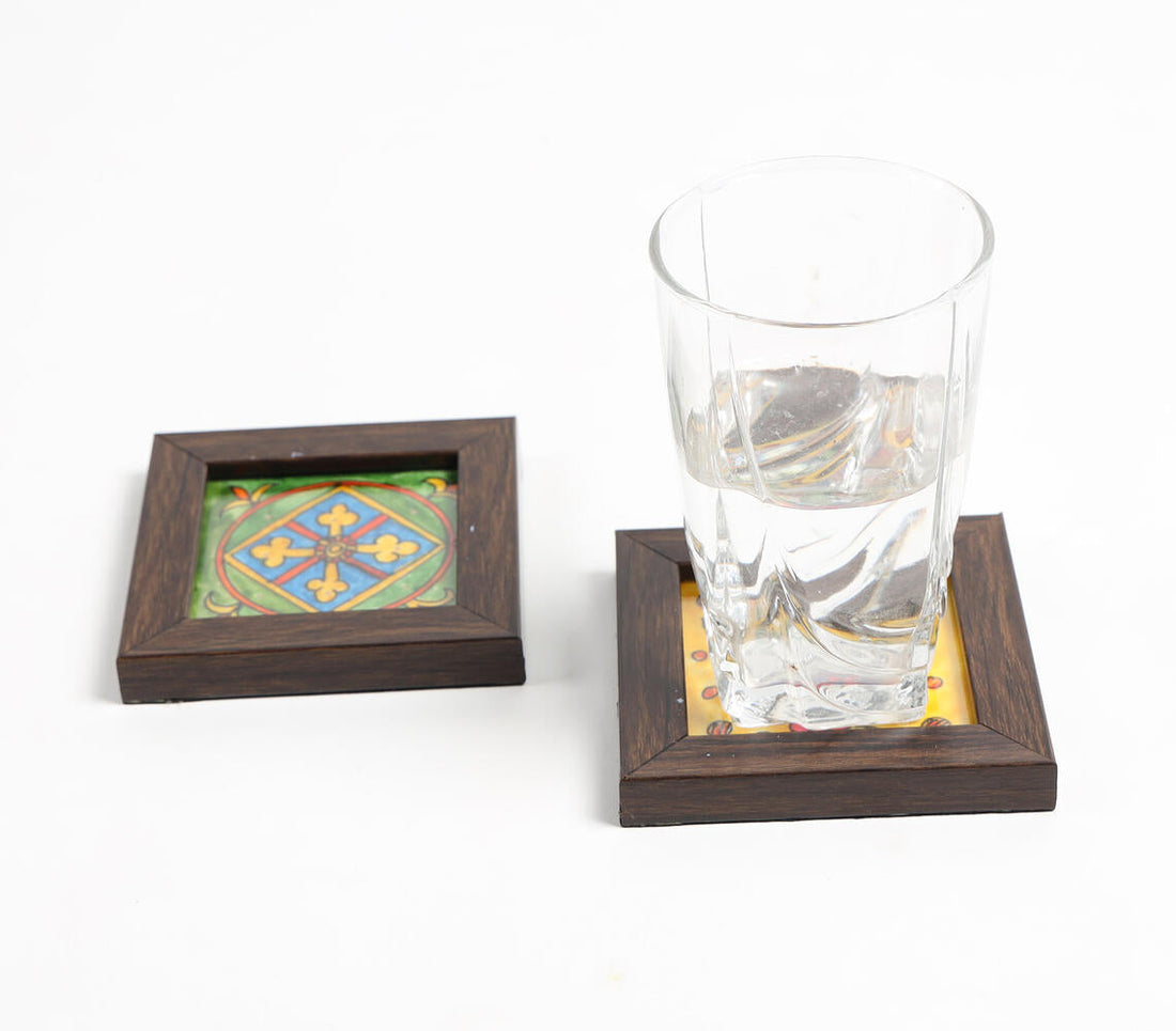 Hand painted Framed Coasters (Set of 2)-0