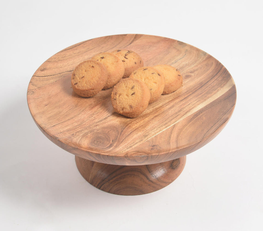 Classic Mango Wood Cake Stand-0